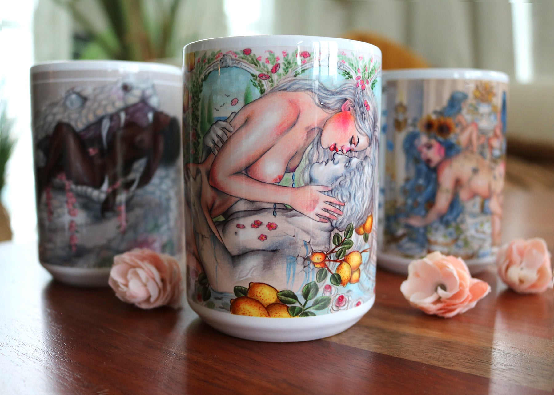 'Lemon Gardens' 15 Oz Mug