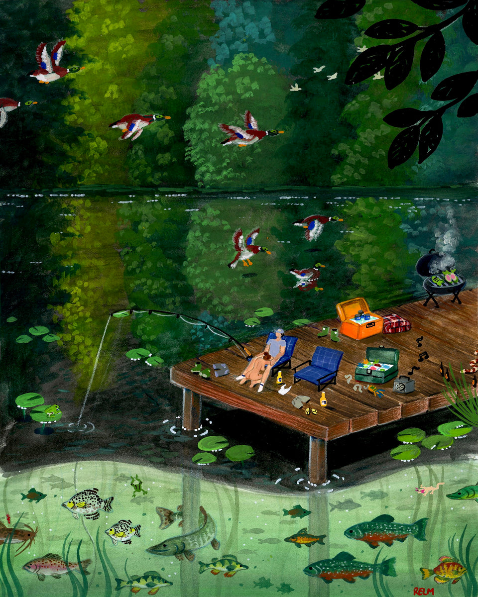 Gone Fishing - Original Painting – Relm Artist