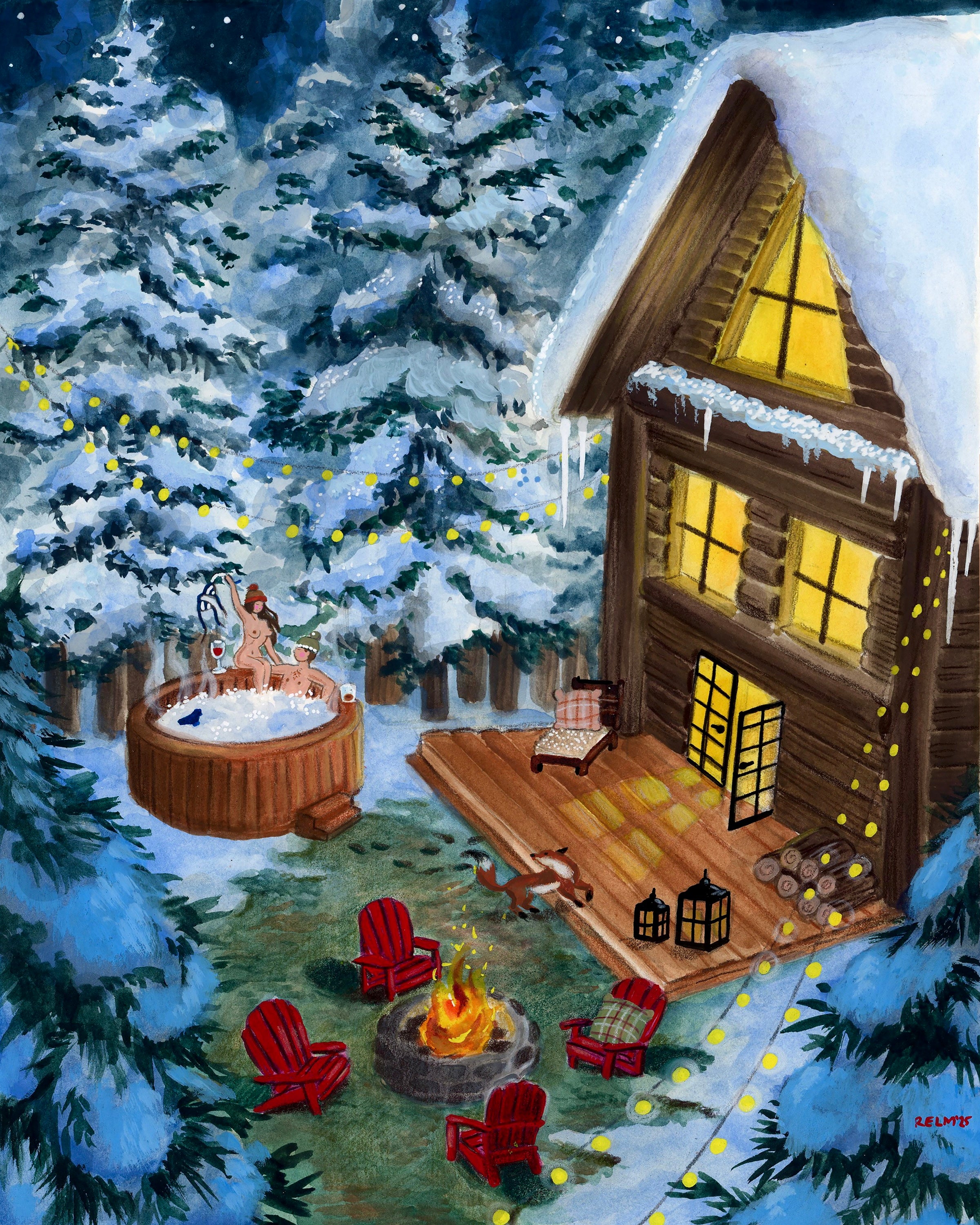 ‘Cottage Getaway’ Original Painting – Relm Artist