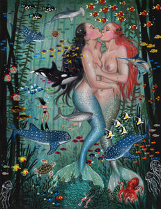 'Deep Sea Dalliance' Original Drawing