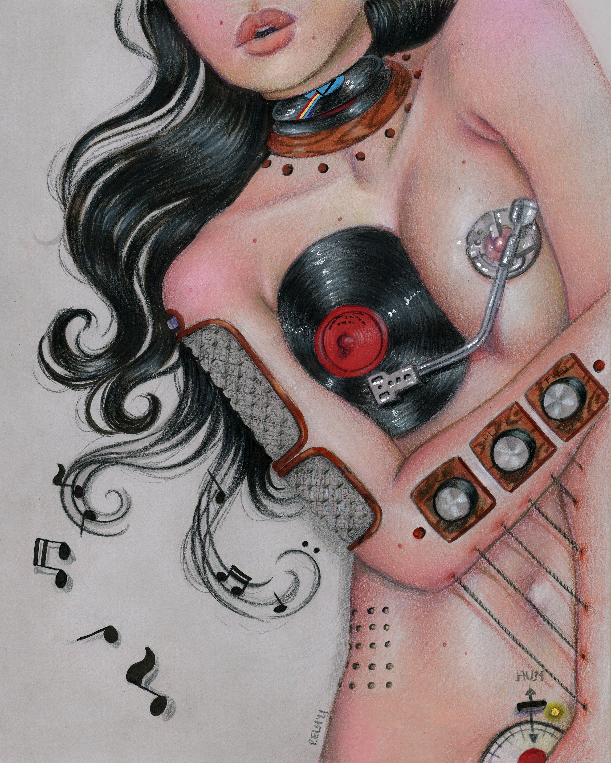 ‘Chained Melody’ Original Drawing