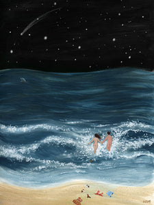 The stars watched quietly - Original Painting