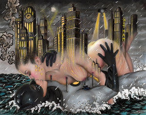 'A Love for Gotham' Original Drawing