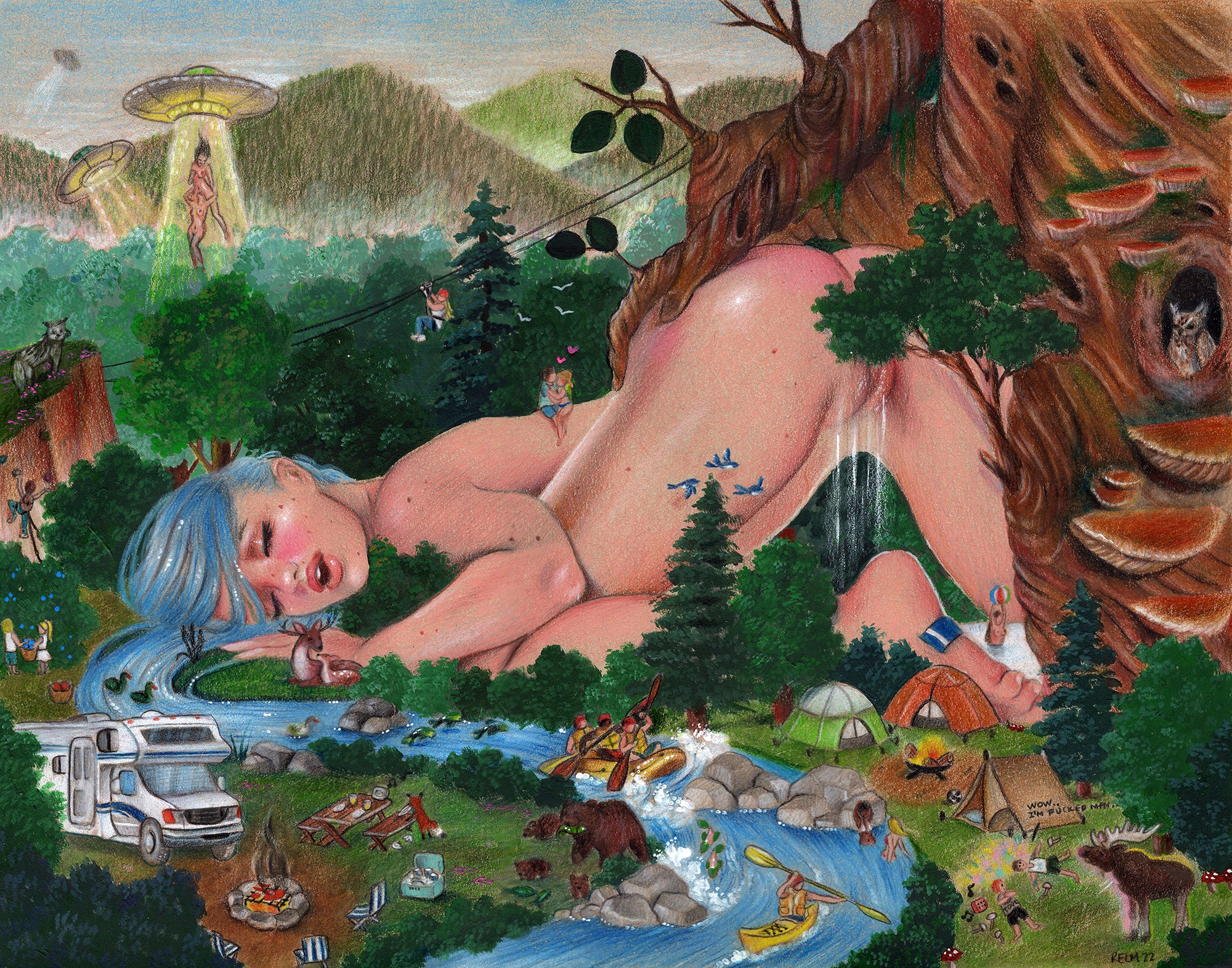 'For the love of nature' Original Drawing