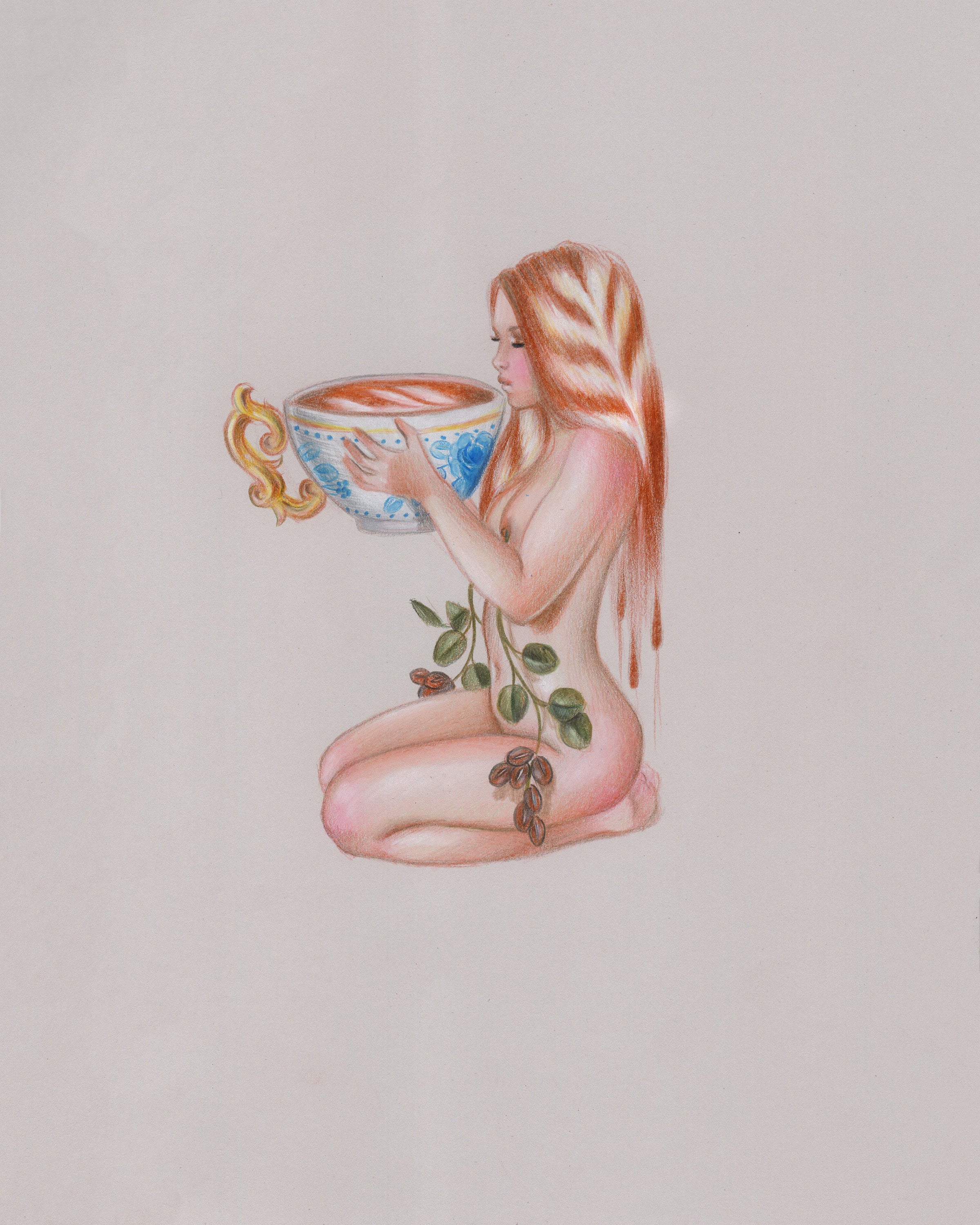 ‘For the love of Lattes’ Original Drawing