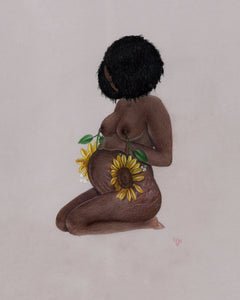 'Sunflower Seed' Original Drawing