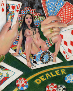 'Beginners Luck' Original Drawing