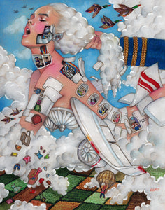 'Turbulence' Original Drawing